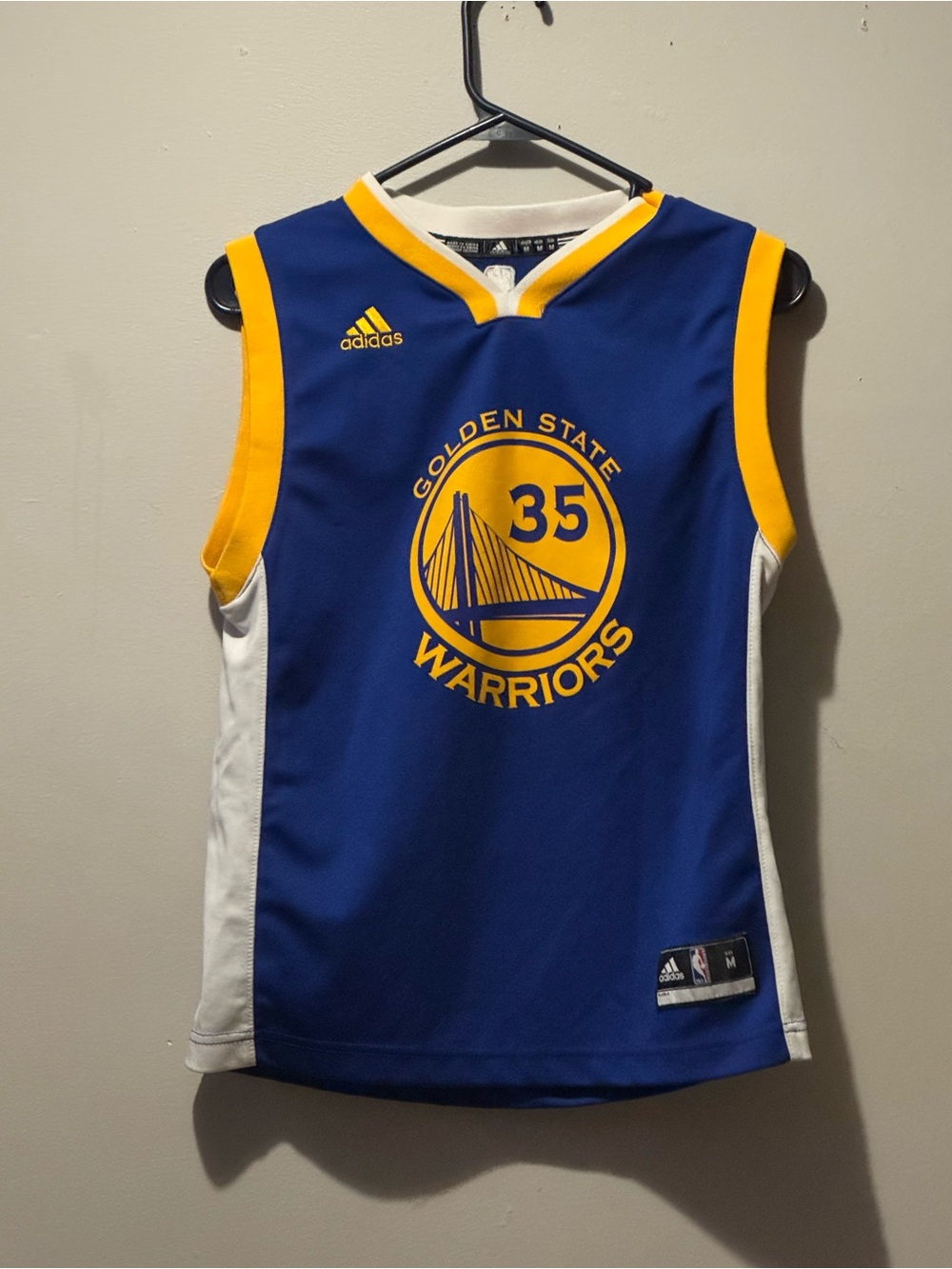 adidas Golden State Warriors Kids Jersey - Blue and Yellow